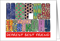 Zendoodle - Happy Birthday, Dearest Best Friend card