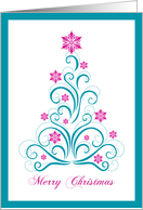 Elegant Christmas Tree - Merry Christmas card