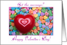 Happy Candy Heart Valentine’s Day card