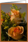 Thanks for flowers card