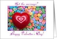 Happy Candy Heart Valentine’s Day card