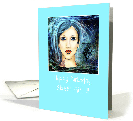 Happy Birthday Skater Girl card (1451514)