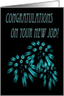 Congratulations, new job, fireworks card