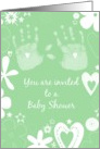 Invitation to a baby shower card