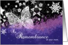 In Remembrance of your mom at Christmastime card