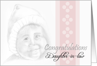 Baby Shower Congratulations Daughter-in-law card