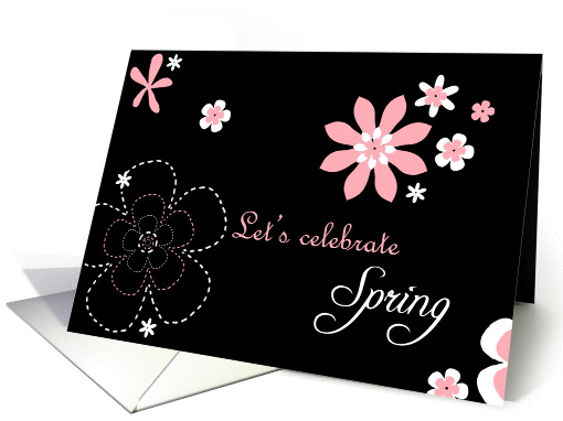 Celebrating Spring party invitations card (1046375)