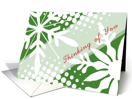Thinking of you-Snowflakes card (520028)