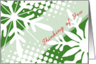 Thinking of you-Snowflakes card