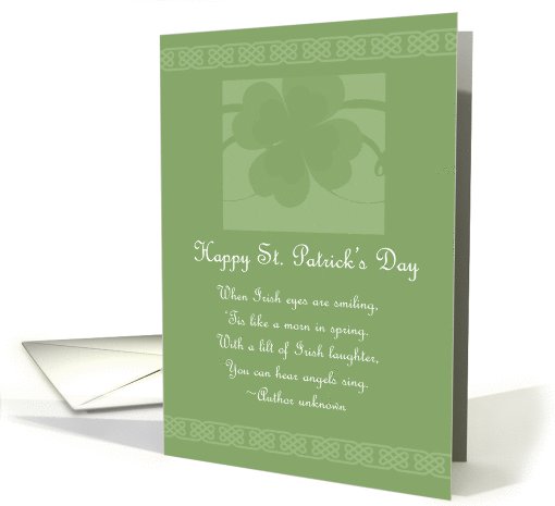 St. Patrick Shamrock Friend card (577620)