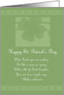 St. Patrick Shamrock Friend card