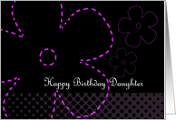 Daughter Birthday Flower card