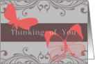 Thinking of You Butterflies card