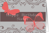 Sister Birthday Wishes card