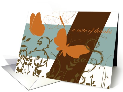 Thank You Butterfly card (589708)
