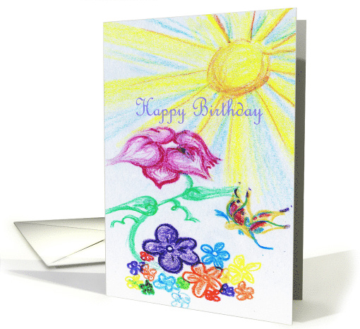 Happy Birthday Flower Garden card (604476)