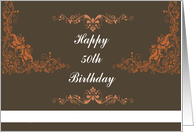 Ladies 50th Birthday card