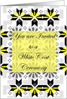 Invitation to a White Coat Ceremony card