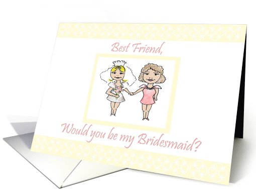 Best Friend Bridesmaid Invite card (637724)