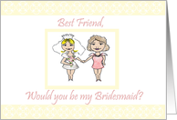 Best Friend Bridesmaid Invite card