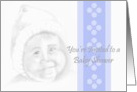 Baby Boy Shower Invitation Sketched card