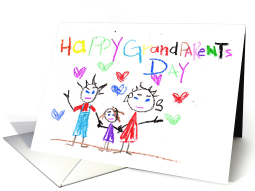 Happy Grandparents Day from Child card (644013)