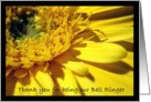 Thank You for Boy or Girl Bell Crier/ Ringer Yellow Daisy card