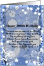 Happy 100th Birthday for Husband with Stars and Bubbles card