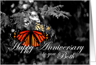 Happy Anniversary to you Both Monarch Butterfly card