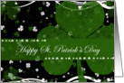 Happy St. Patrick’s Day Green Clover card