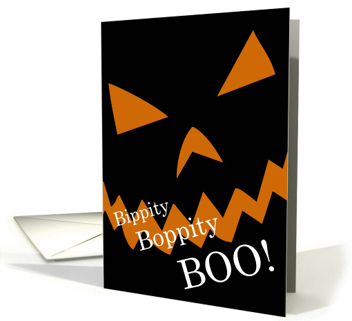 Bippity Boppity BOO! Spooky Smiling Face from Babysitter card (861618)