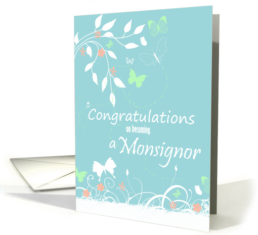 Congratulations on becoming a Monsignor card (898455)