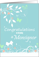 Congratulations on becoming a Monsignor card