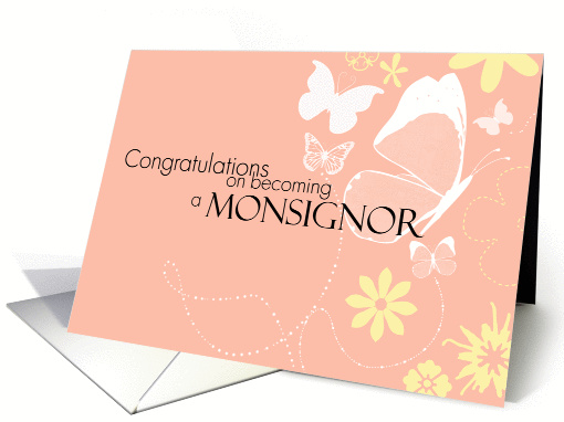 Congratulations on becoming a Monsignor Peach Butterflies... (898638)