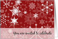 You are invited to celebrate Christmas card