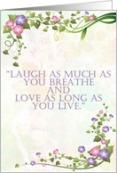 Flowering Love card