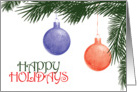 Happy Holidays card
