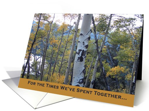 I Love You Fall Aspens in the Mountains card (514017)