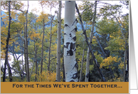 I Love You Fall Aspens in the Mountains card