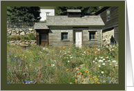 Spring Wildflowers Rustic House Notecard card