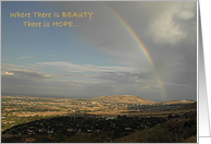 Rainbow of Hope Get Well Soon card