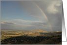 Rainbow over Town THANK YOU card