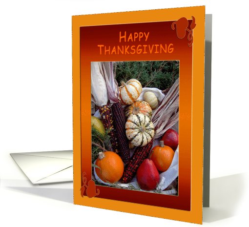 Thanksgiving Colorful Harvest card (523068)