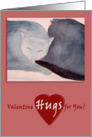 Happy Valentine’s Day Cuddling Cats card