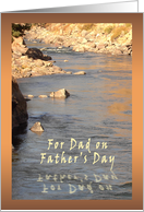 For Dad on Father’s Day River card