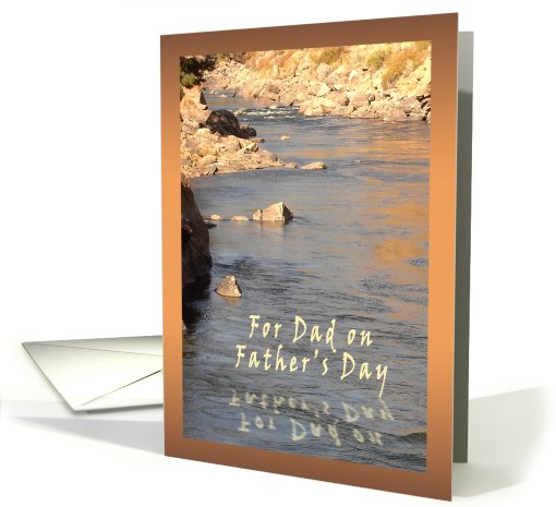 For Our Dad on Father's Day River card (609583)