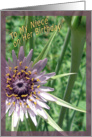 Thistle To My Niece on Her Birthday card