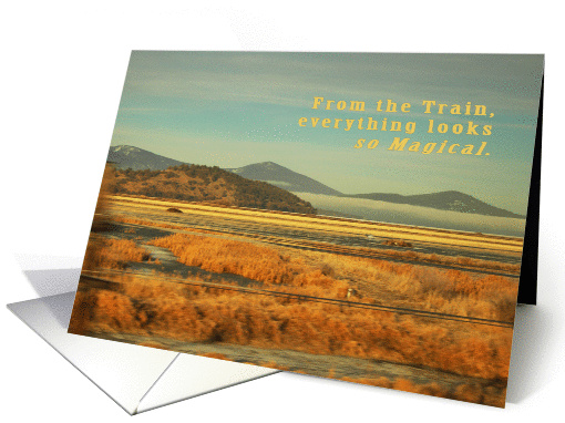 Missing You Klamath Falls Oregon Train card (902122)