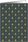 Modern Christmas Trees Pattern card