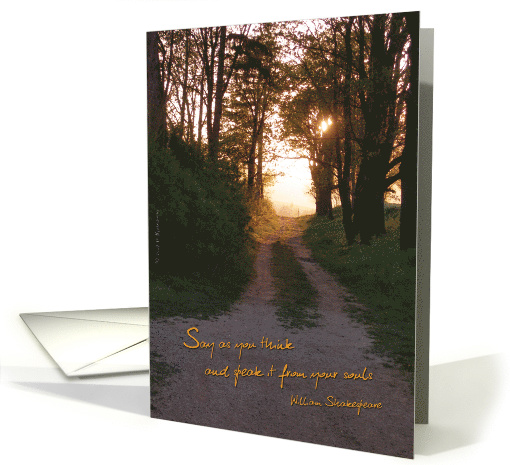 Sunset - card with sentence card (507752)